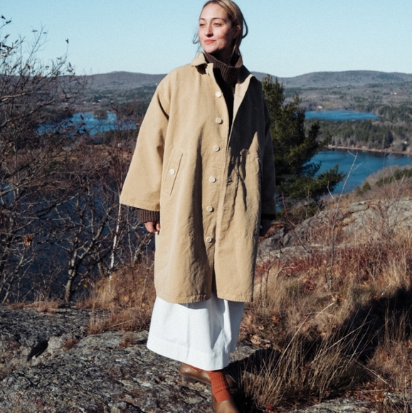 NWOT Rudy Jude Grosgrain Trench in Sage | Size S - Picture 3 of 8